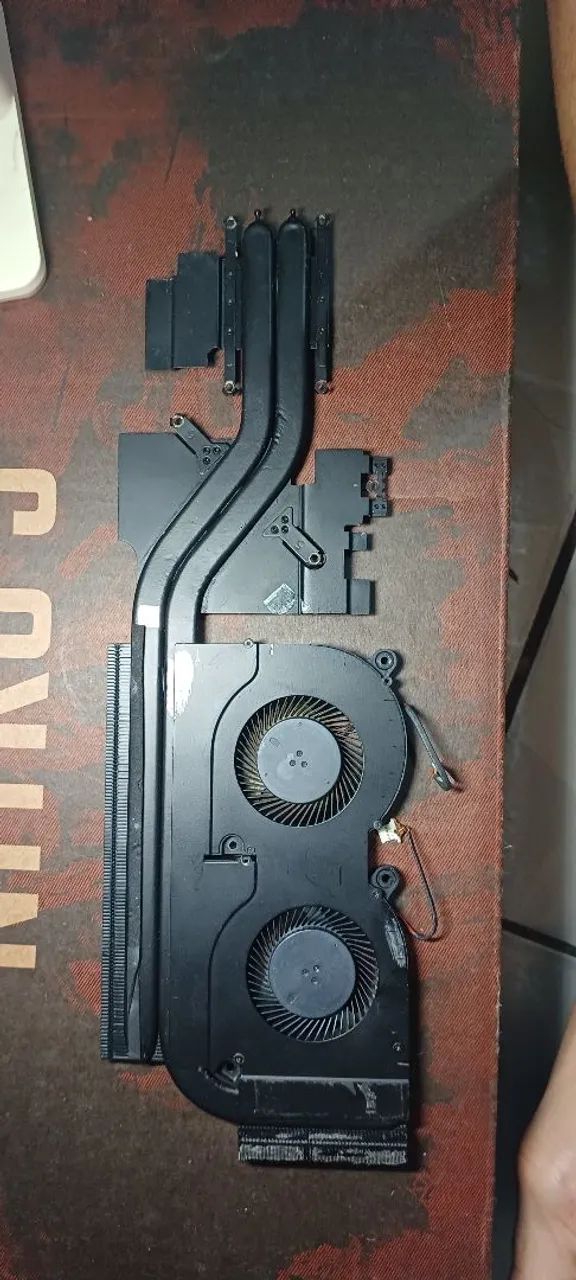 Dissipador e coolers original nitro 5, do an515-54, compatível com an517-51 e outros
