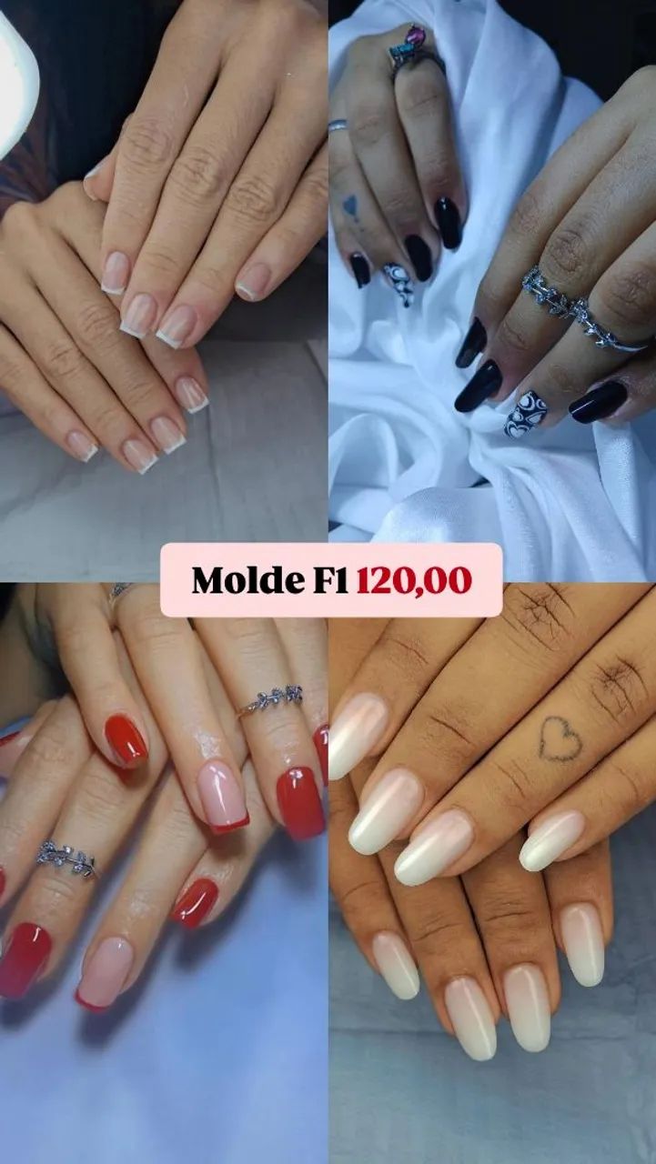 Trabalho com alongamentos de unha