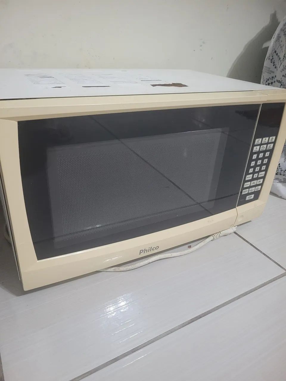 Microondas com defeito