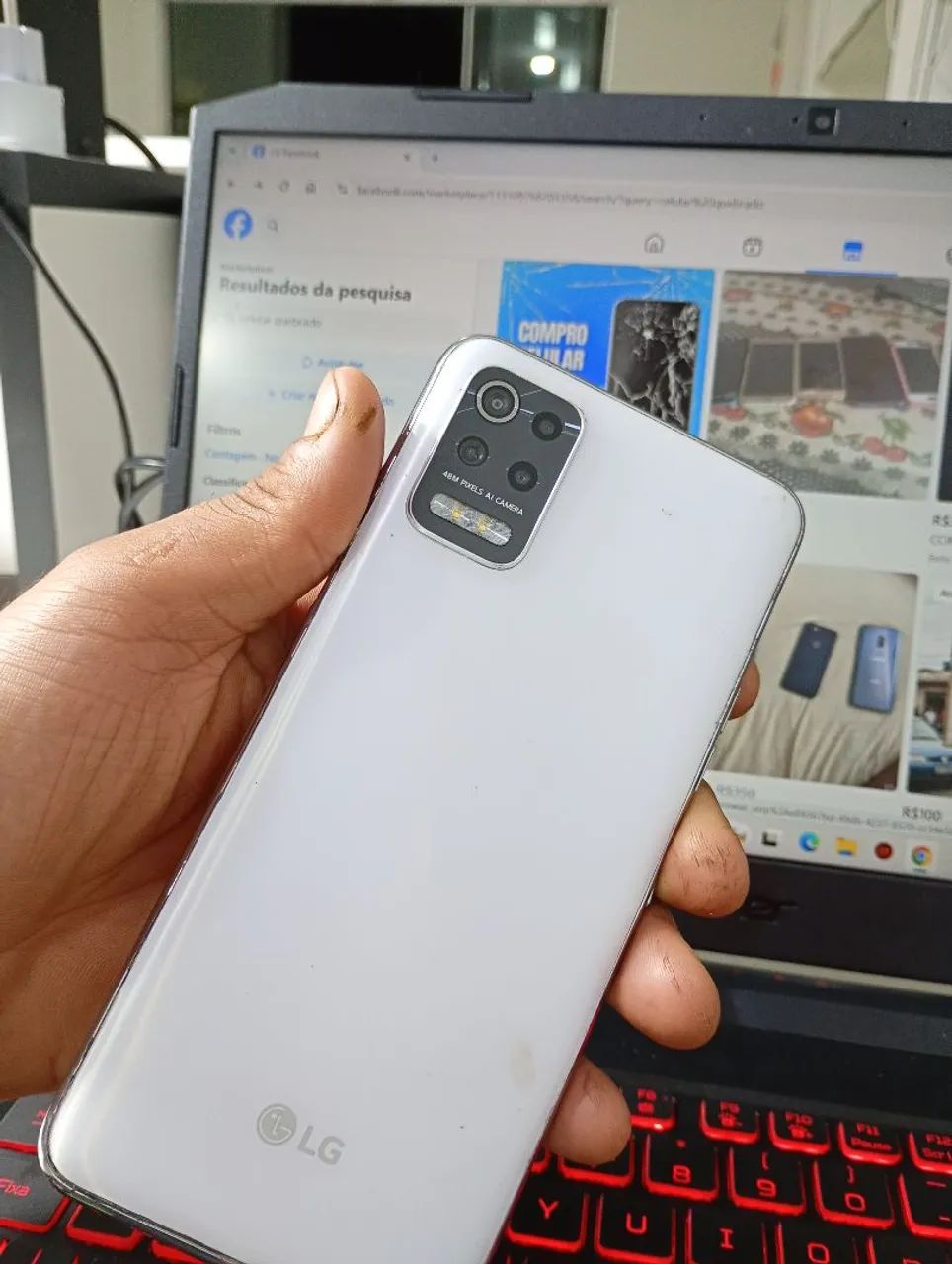 LG K52s  BRANCO Impecável - Foto 4