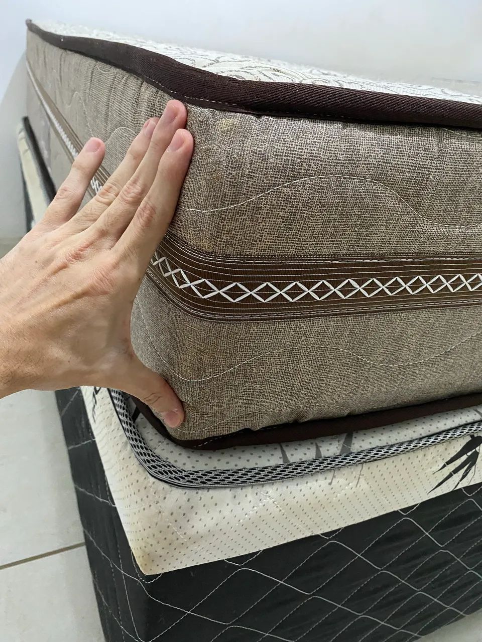 Cama de Casal Box com Colchão de Molas Probel Oregon - Foto 5