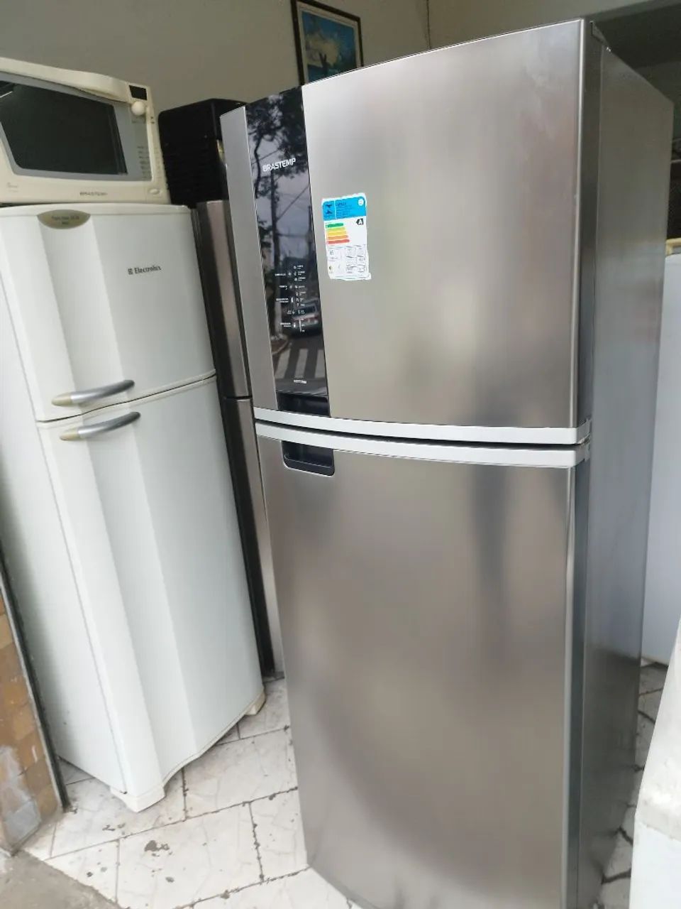 Geladeira Brastemp inox Frost Free duplex completa painel digital Blue touch Modelo Novo! - Foto 4