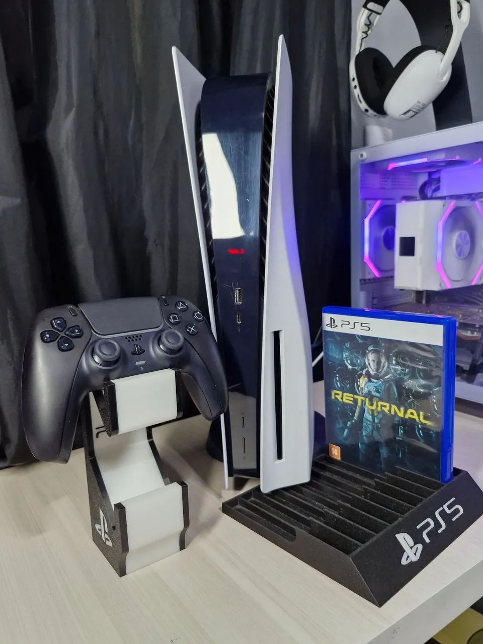 PS5 Completo com Leitor e JOGO/ACESSÓRIOS - Foto 3