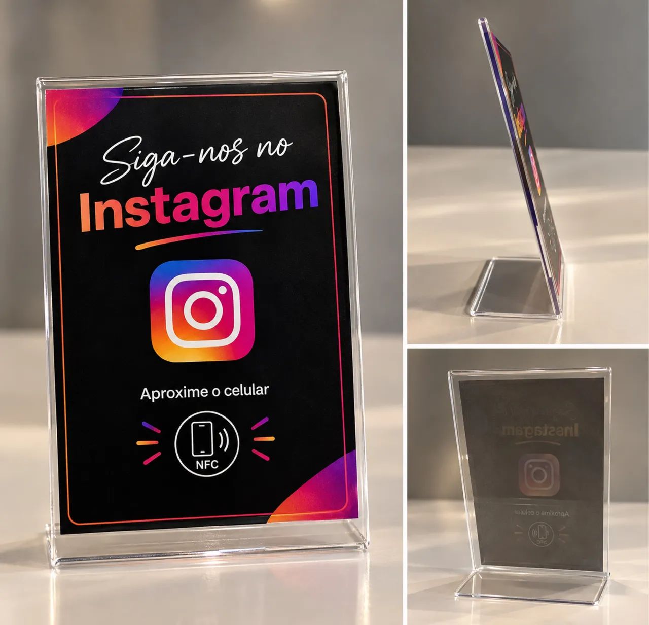 Placa Nfc Para Instagram Prática E Moderna - Foto 2