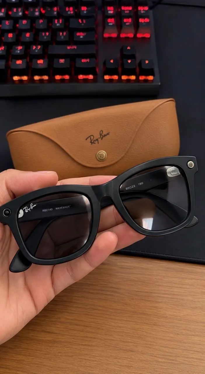 Óculos Ray-Ban Wayfarer Meta Matte Black  - Foto 2