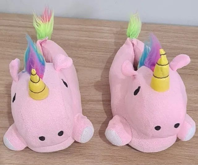 pantufa unicórnio rosa - Foto 5
