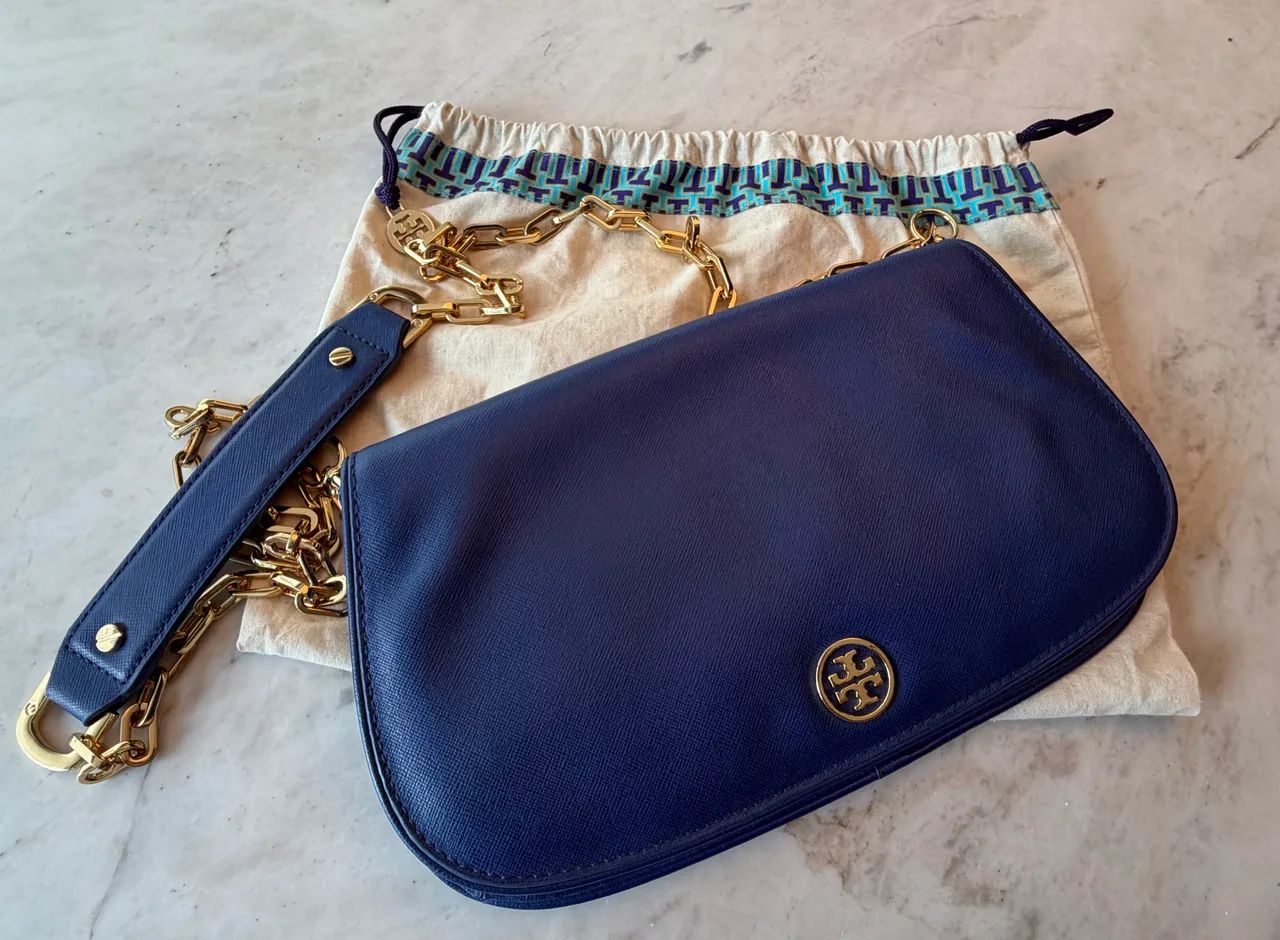Bolsa Tory Burch Original Azul