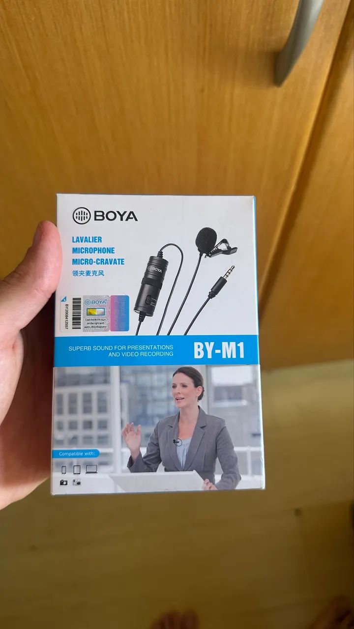 Microfone de Lapela Boya BY-M1