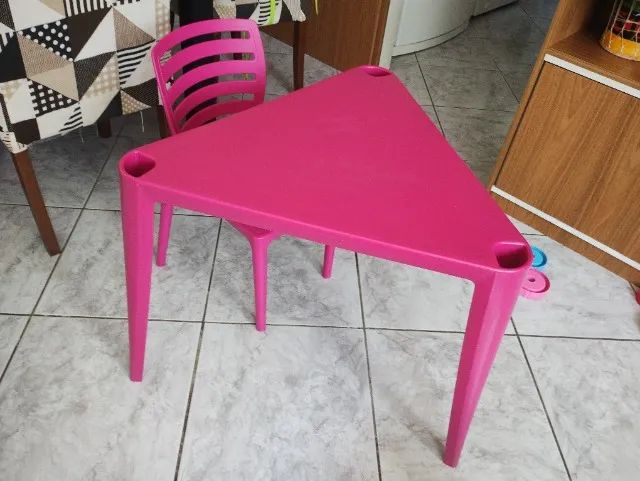 Conjunto infantil Tramontina mesa e  cadeira infantil  - Foto 2