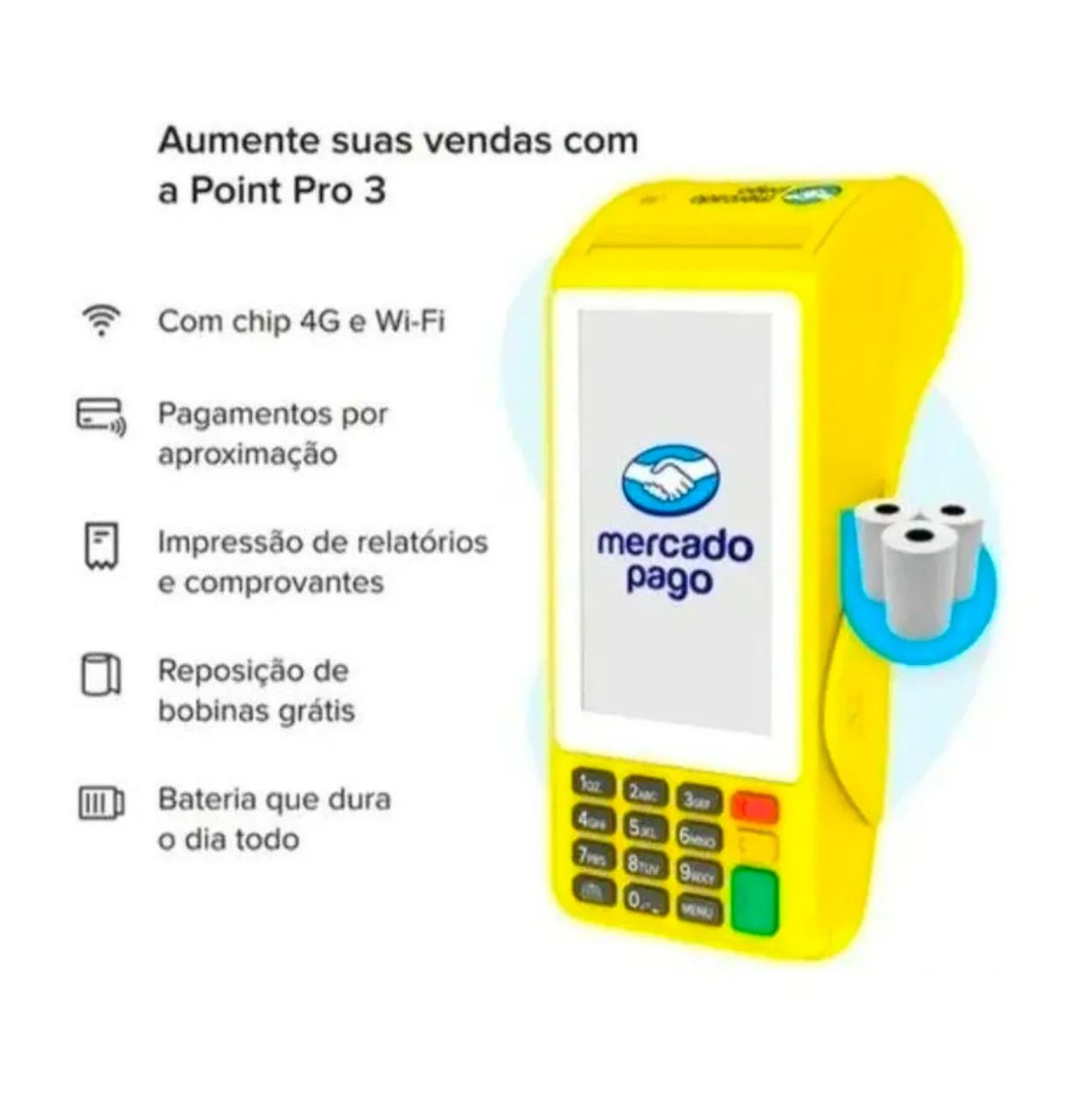 Maquineta de cartão mercado pago  - Foto 4