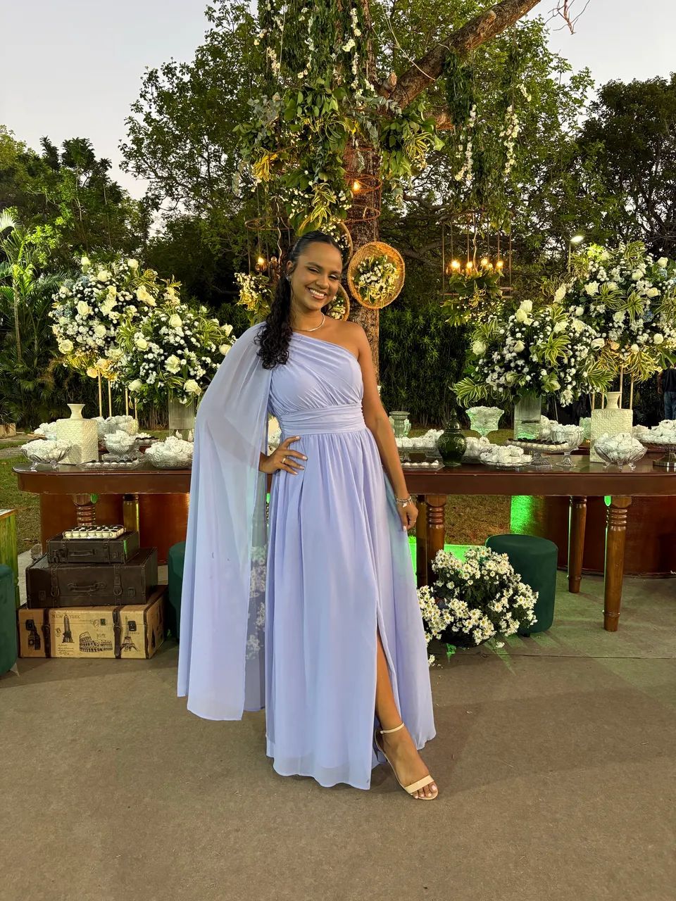 Vestido de festa lavanda 