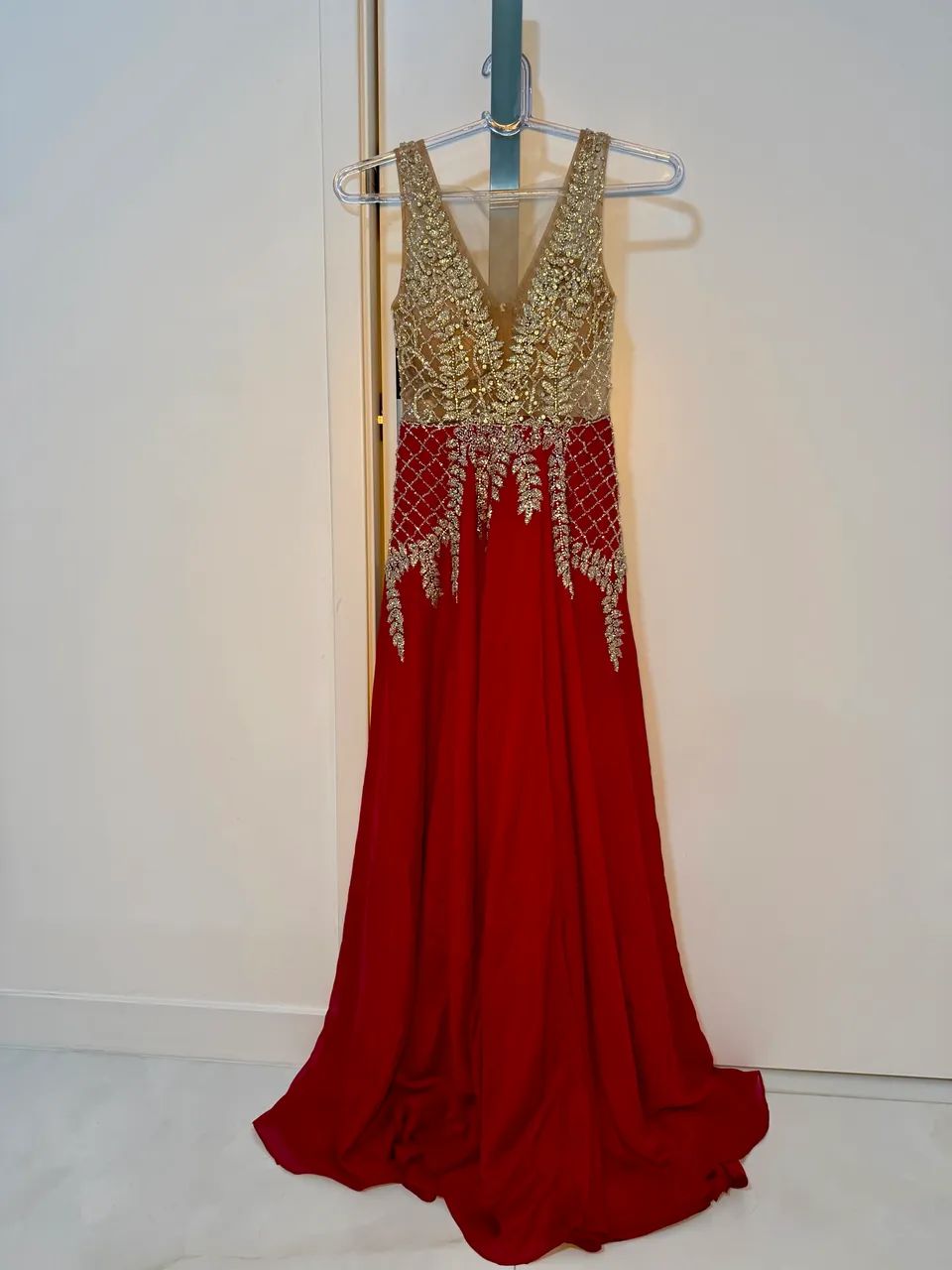 Vestido vermelho/marsala festa   - Foto 2