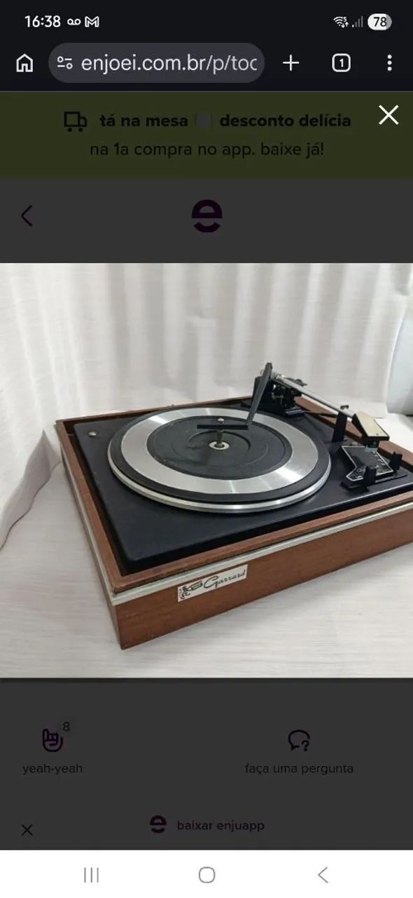 Toca discos Garrard 60B excelente! - Foto 2