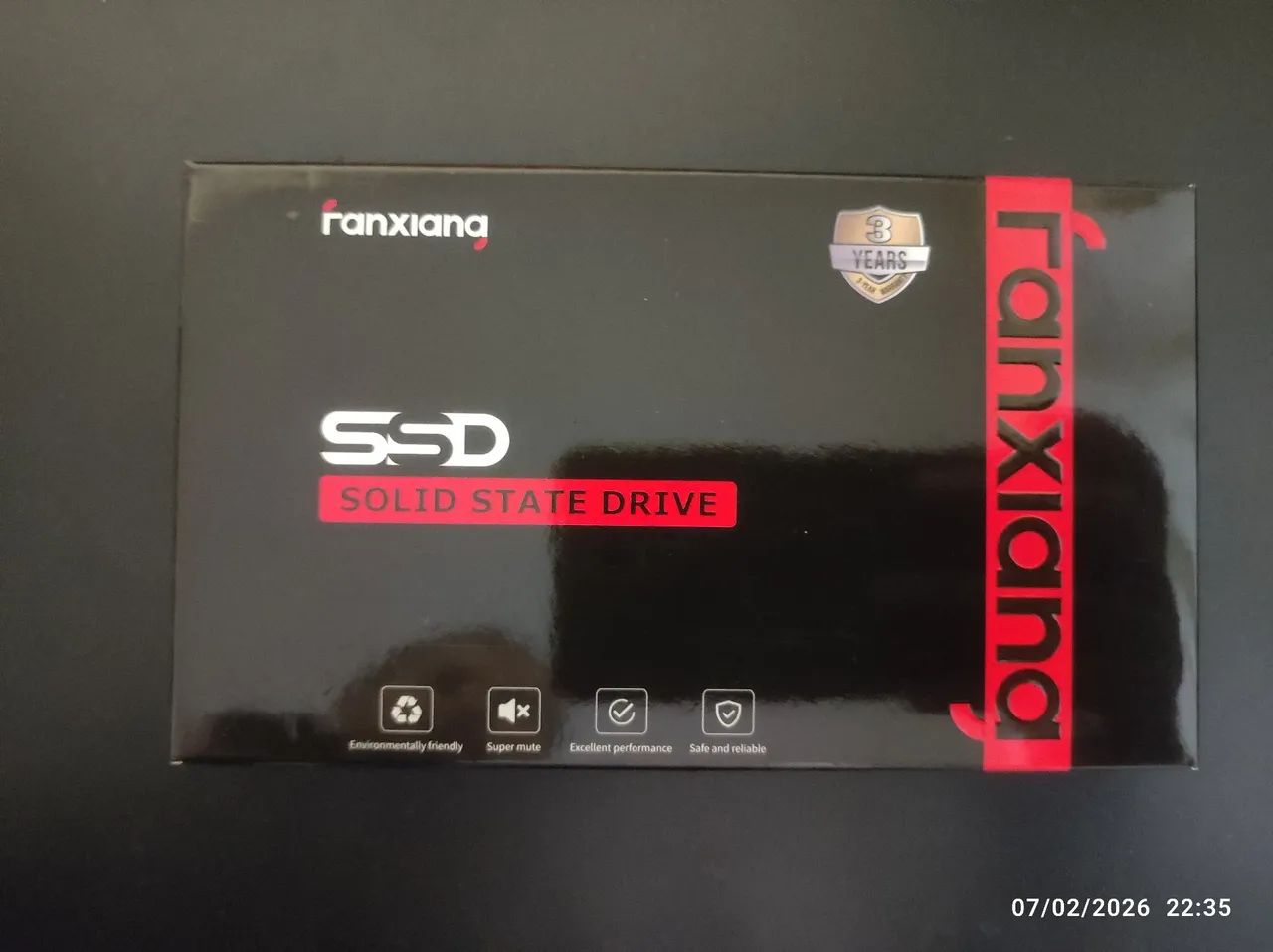 SSD 256gb novo lacrado 