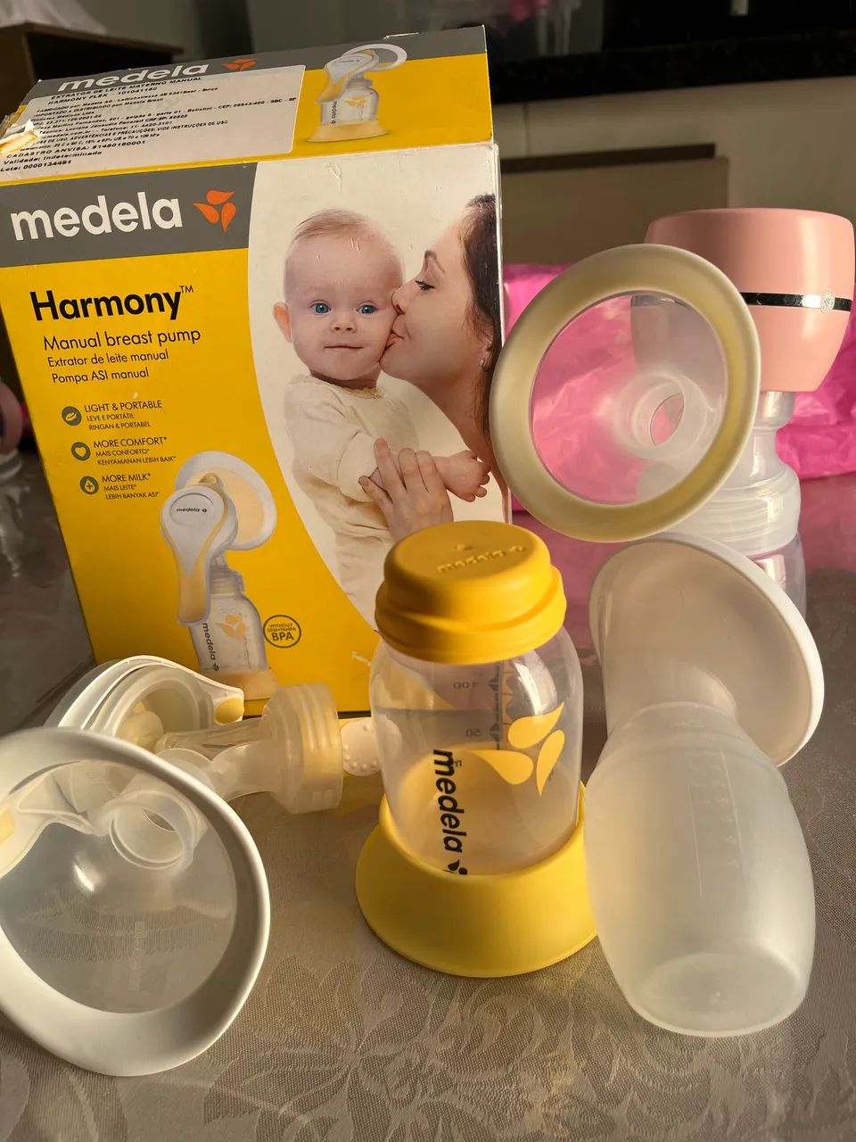 Extrator de leite medela manual + extrator elétrico  - Foto 2