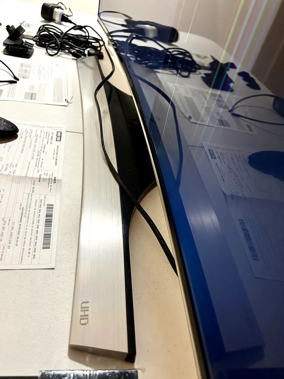  TV Samsung 55? Curva 4K UN55HU8700 Completa | Para Peças ou Reparo | Acessórios Originais - Foto 6