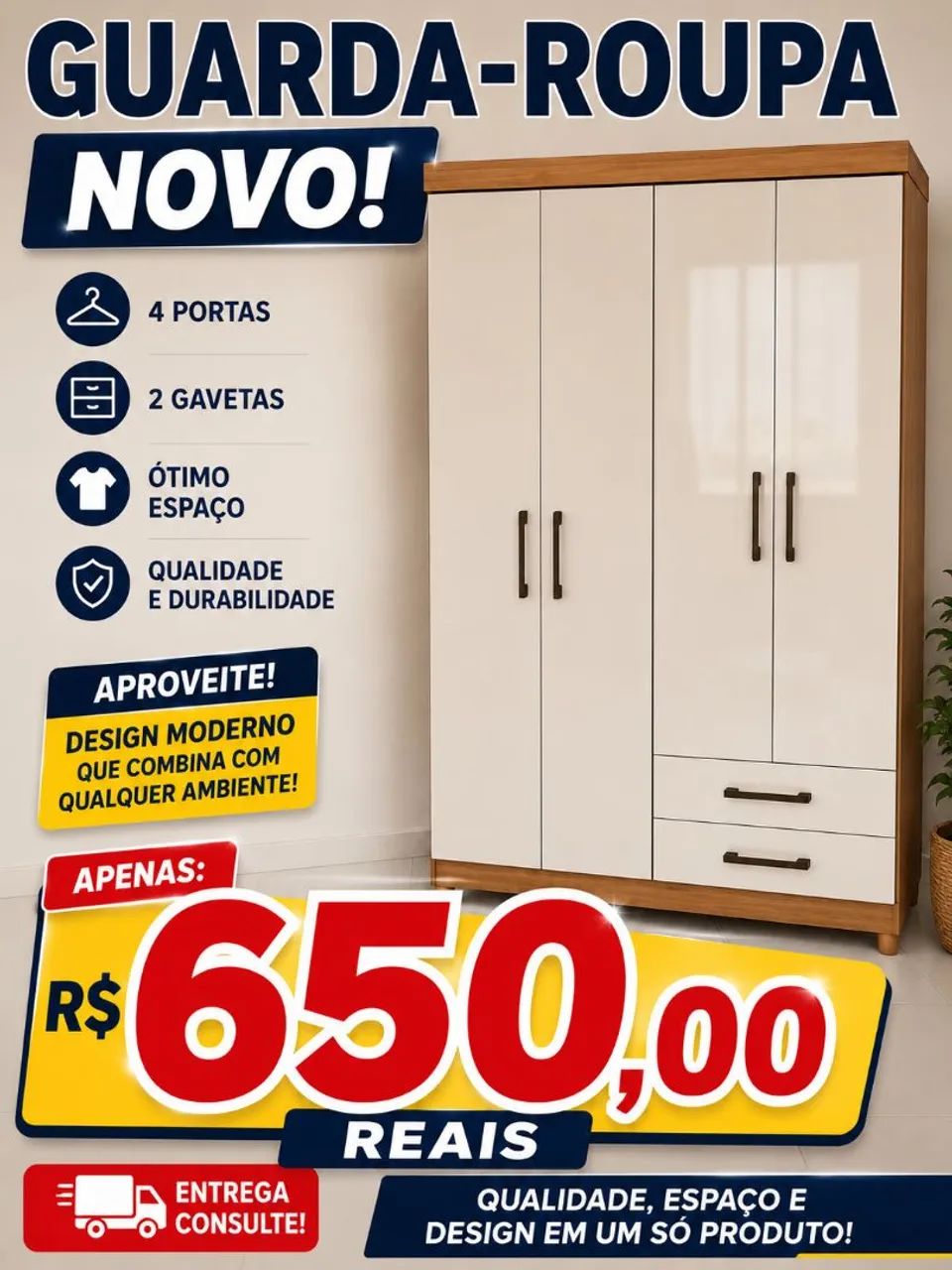 GUARDA ROUPA NOVOS 