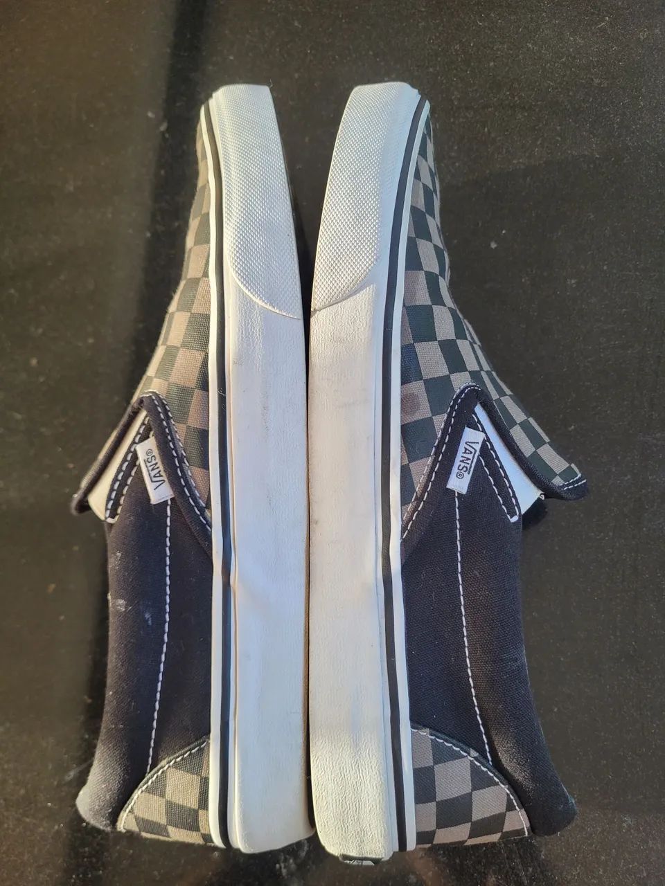 Vans slip-on checkerboard black grey - Foto 3