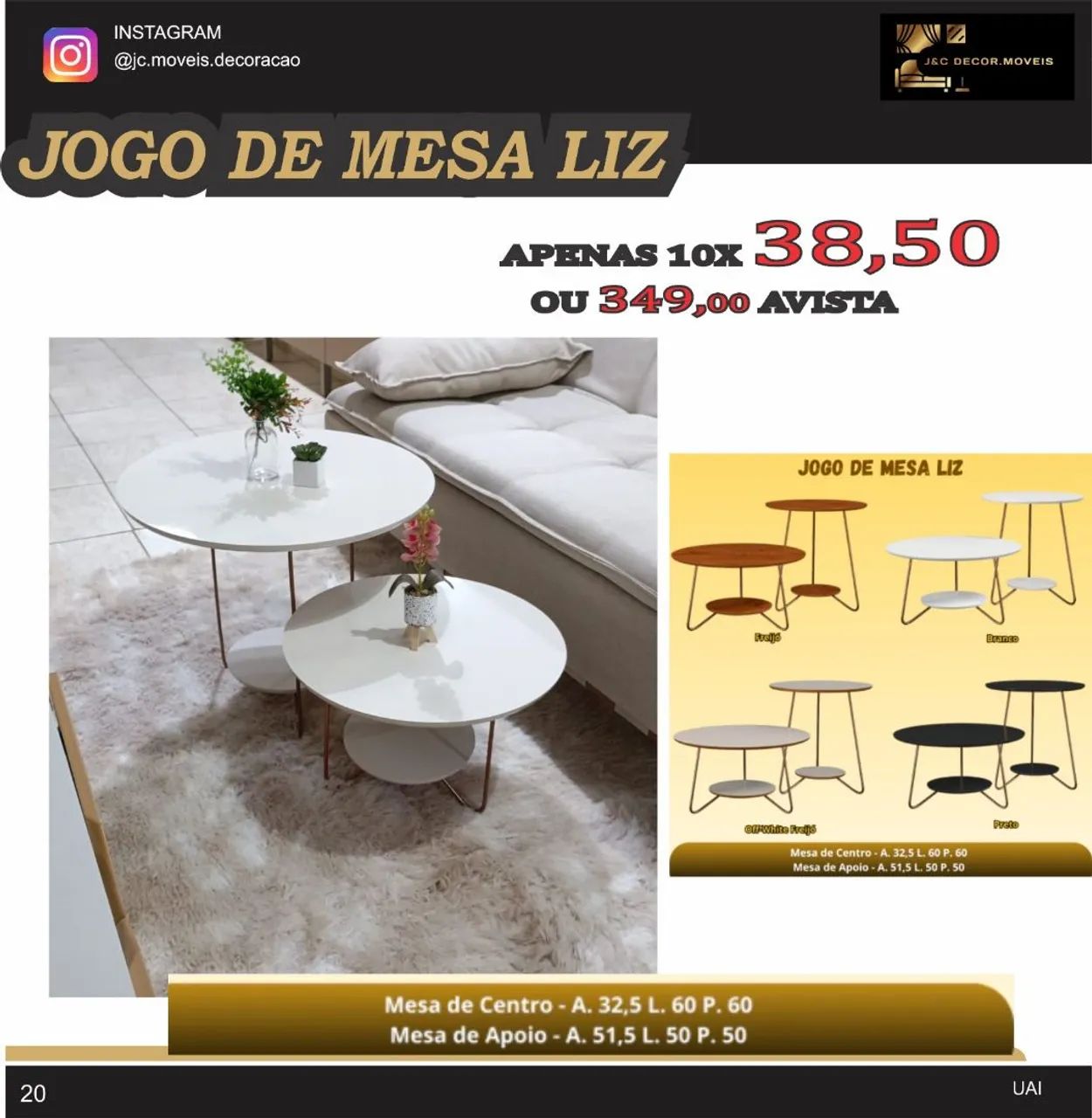 JOGO DE MESA LIZ Z - Foto 3