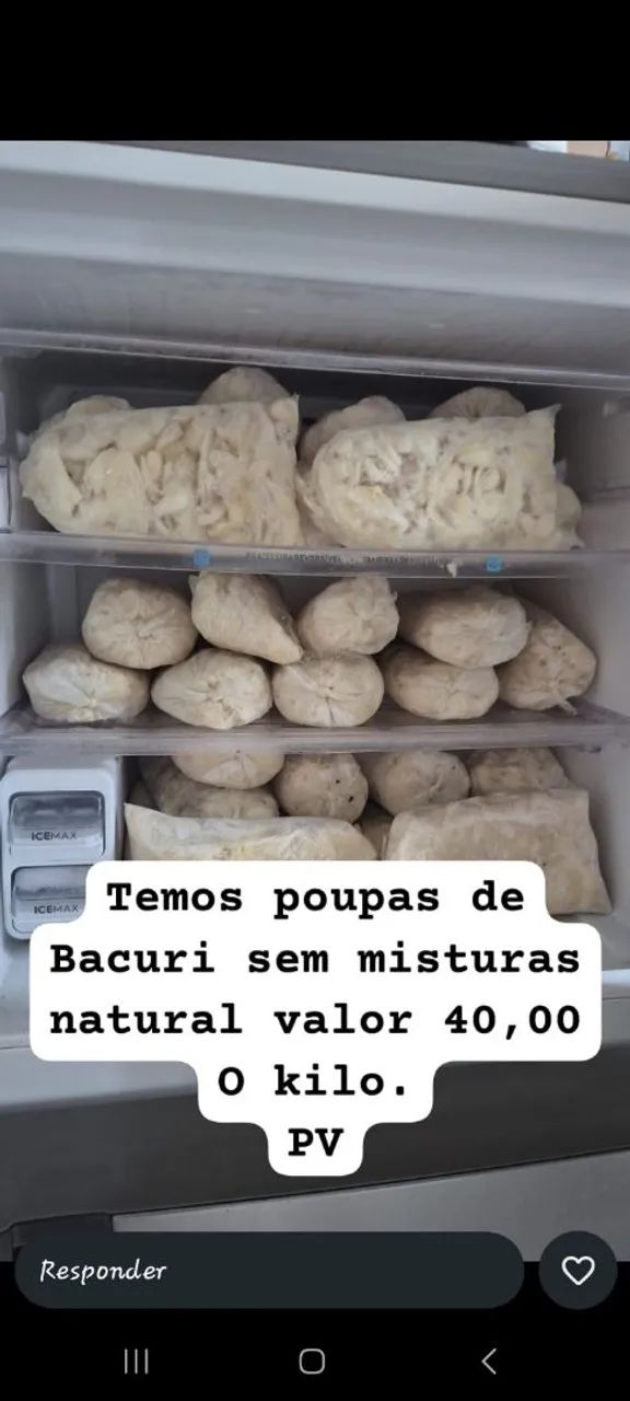 Vendo polpa de bacuri natural 