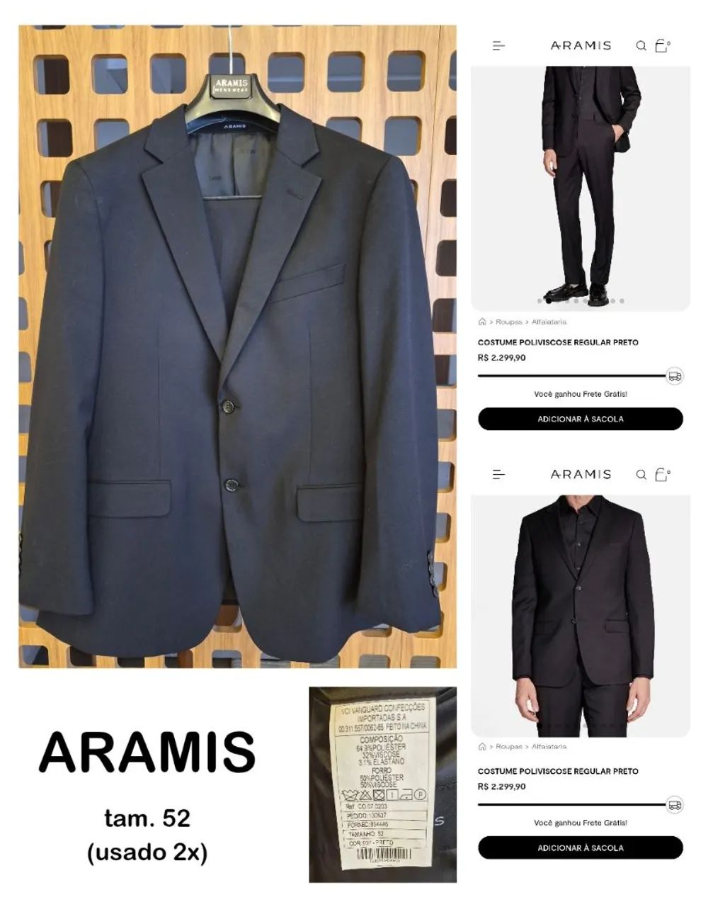Terno e calça ARAMIS 52