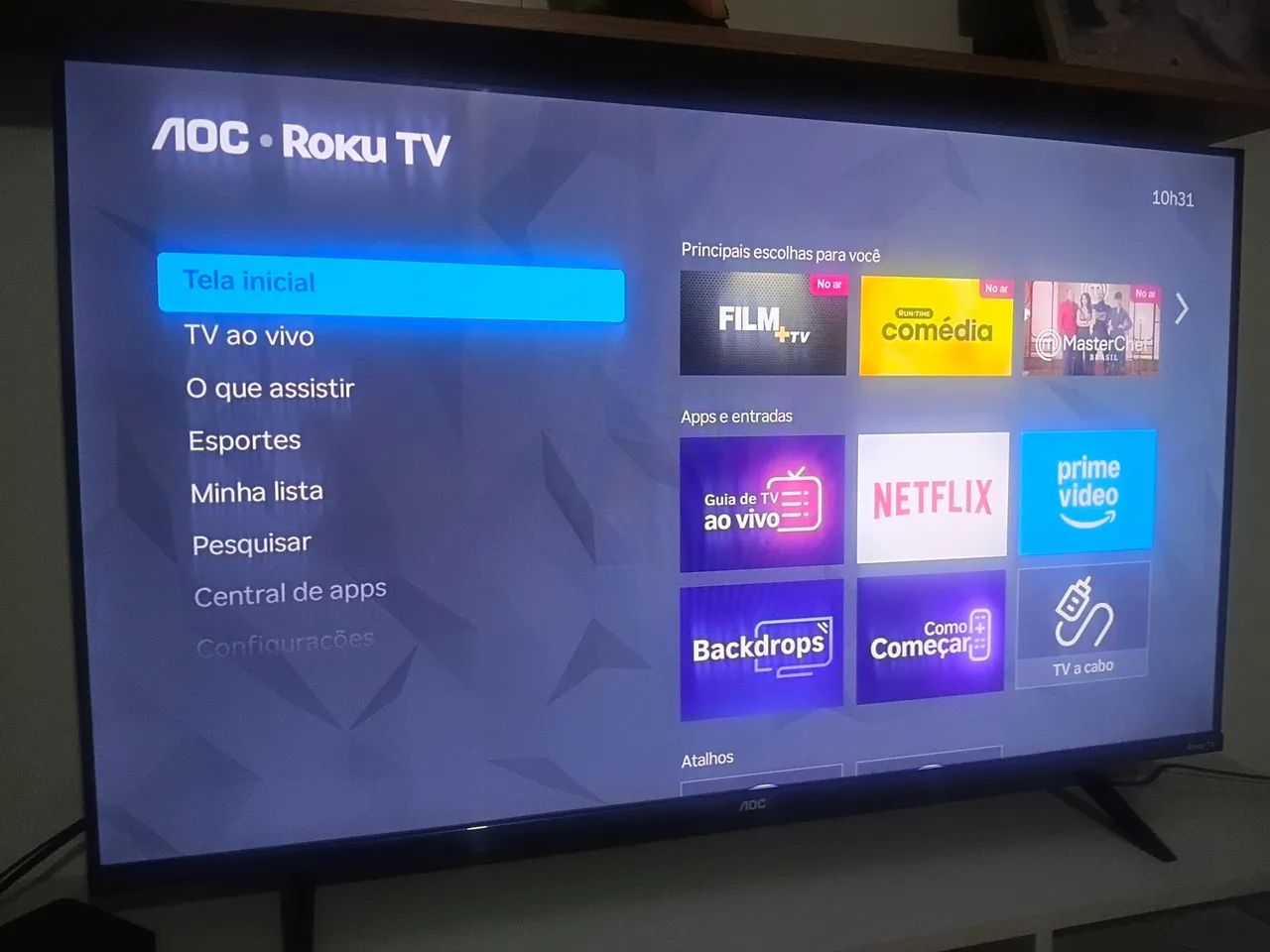 Tv 43' AOC  - 4 meses de uso  - novinha - Foto 2