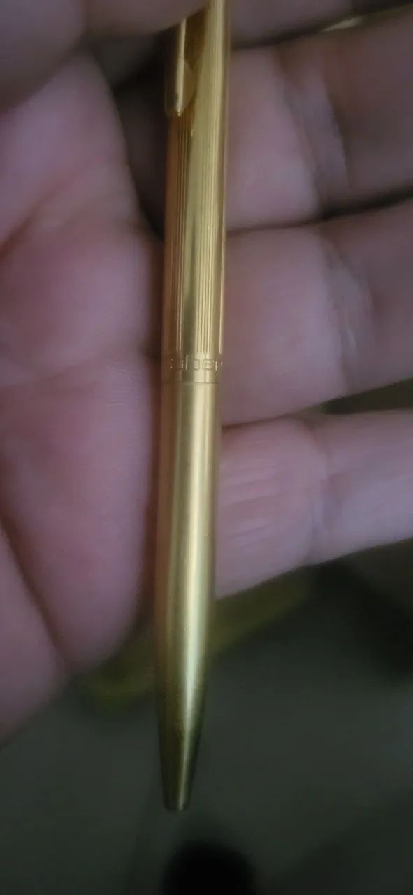 Caneta AW Farber banhada a ouro 