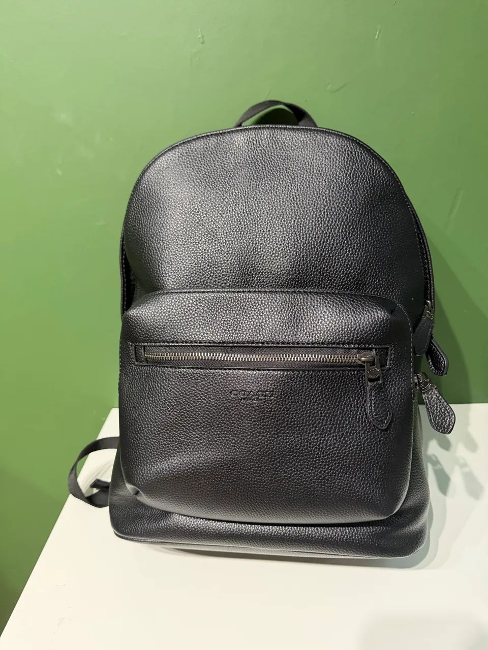Mochila Coach Couro Preta - Foto 3
