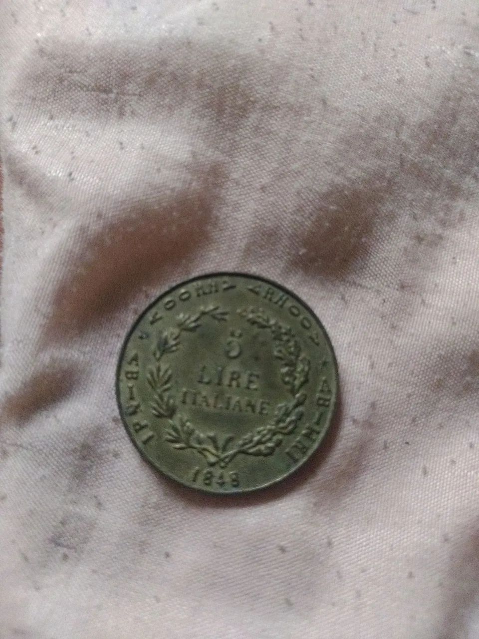 Moeda italiana (1848-(réplica) - Foto 2