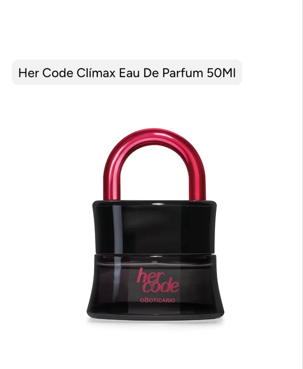 Her Code clímax Eau De Parfum oboticario 
