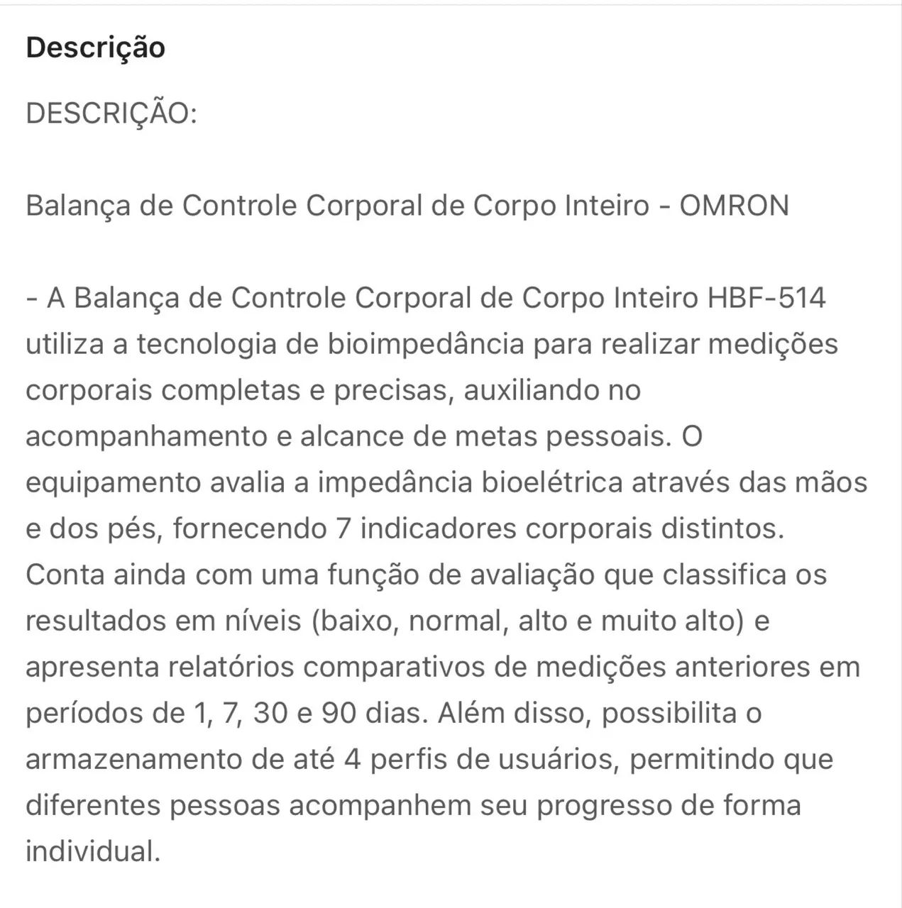 Balança de bio impedância  - Foto 5