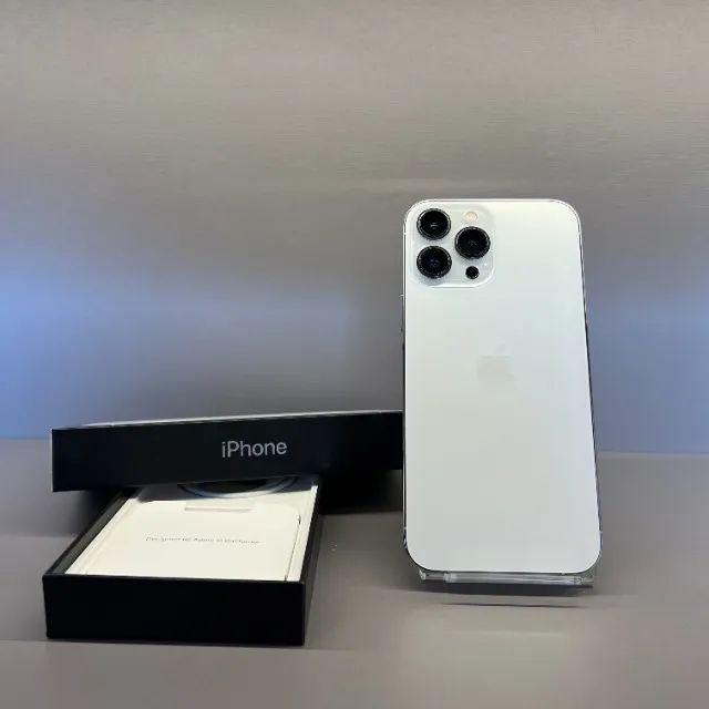 iPhone 13 Pro Max 128GB Prata Branco Bateria 83% // Impecável