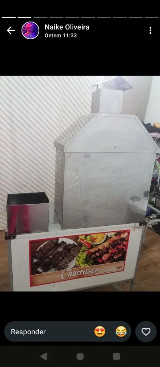Carinho de Churrasco semi novo