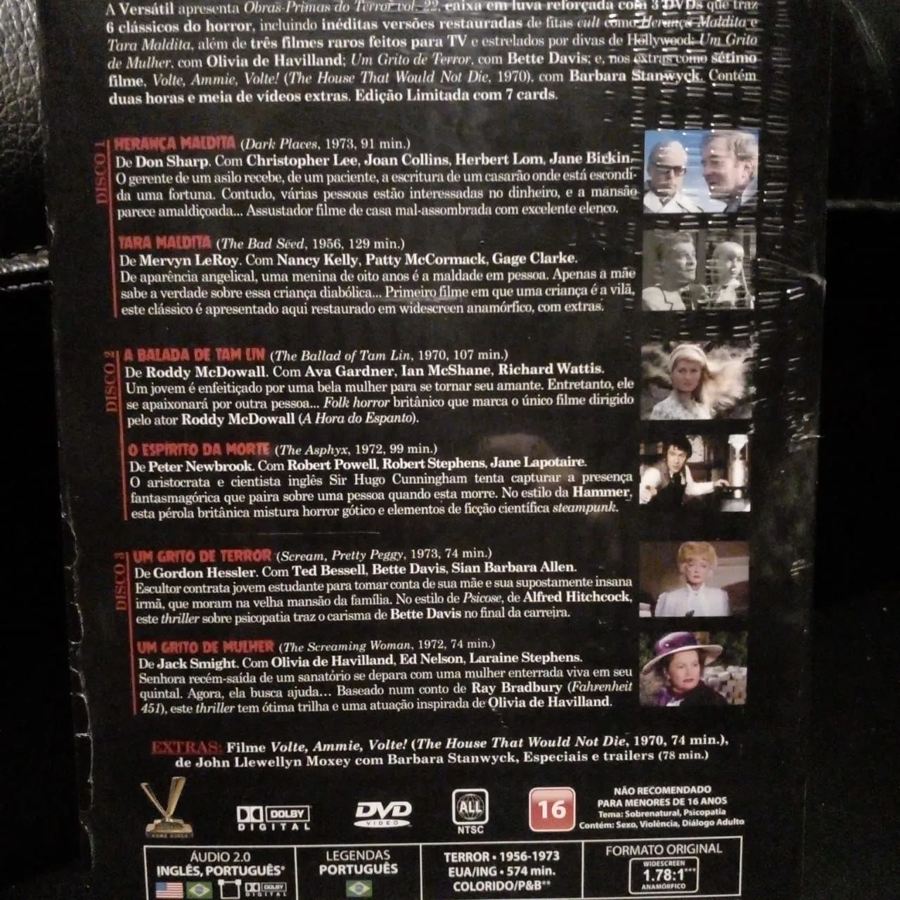 Dvd Obras Primas do Terror Vol 22 Lacrado - Foto 2