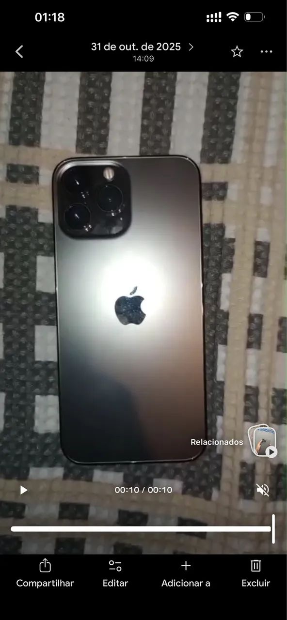 iPhone 13 Pro Max cinza 128 gb  - Foto 3