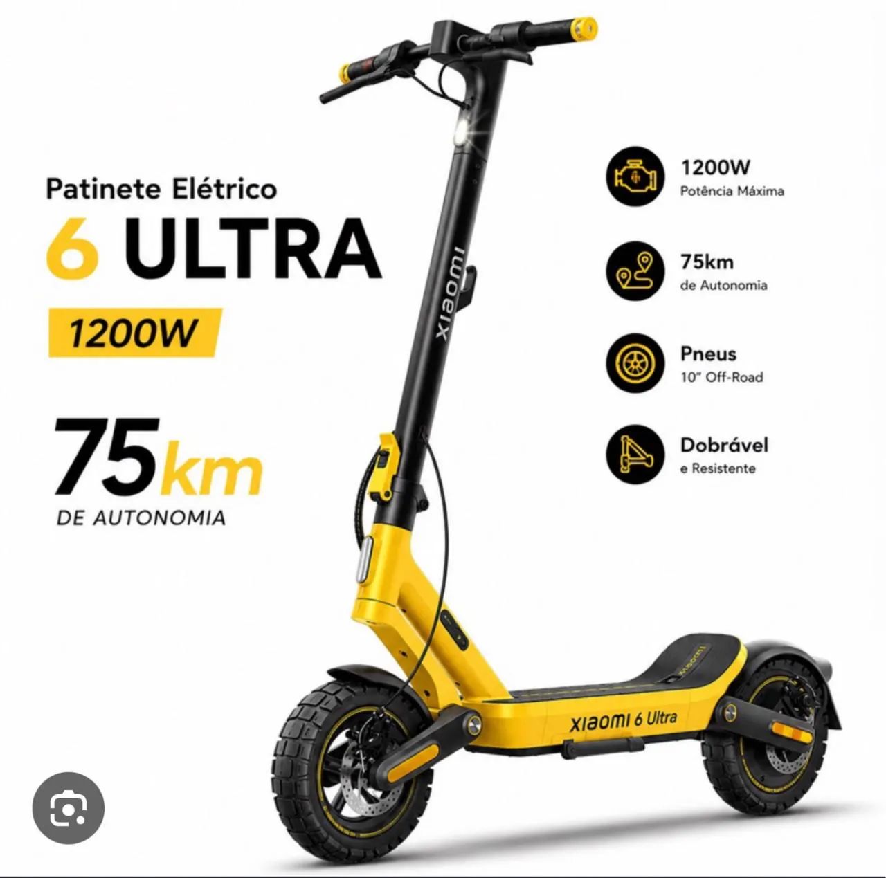 PATINETE ELÉTRICO XAIOMI 6 ULTRA NOVÍSSIMO  - Foto 2