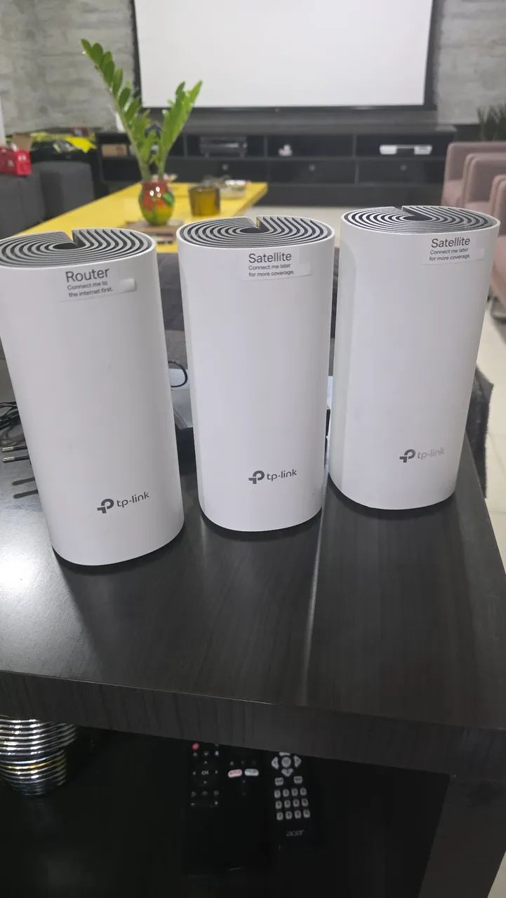 Roteador Mesh Tp-link Deco E4 Branco 3 Unidades (repetidor)