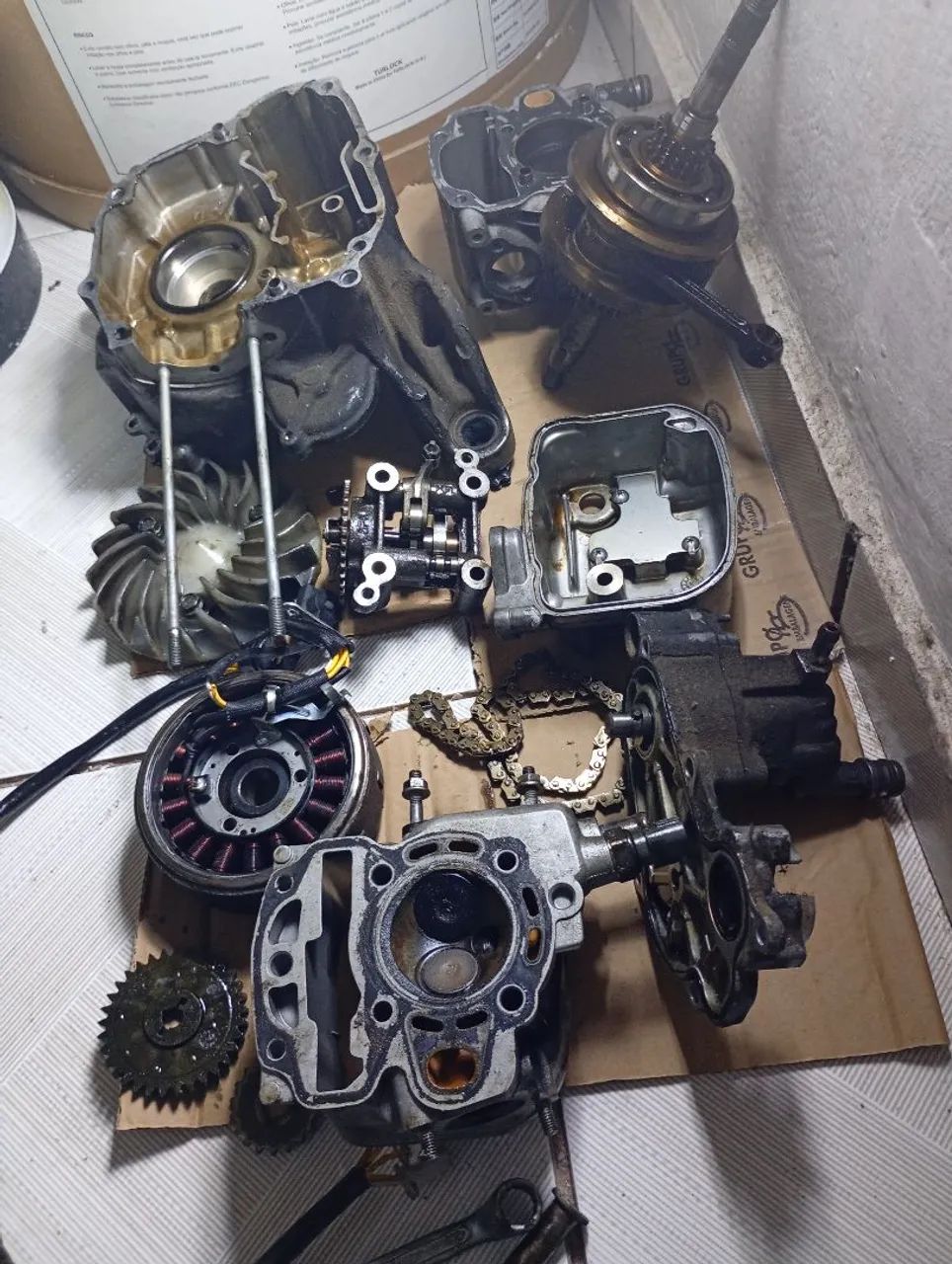 Motor da Honda Lead 110 ano 2013 desmontado completo ? - Foto 2