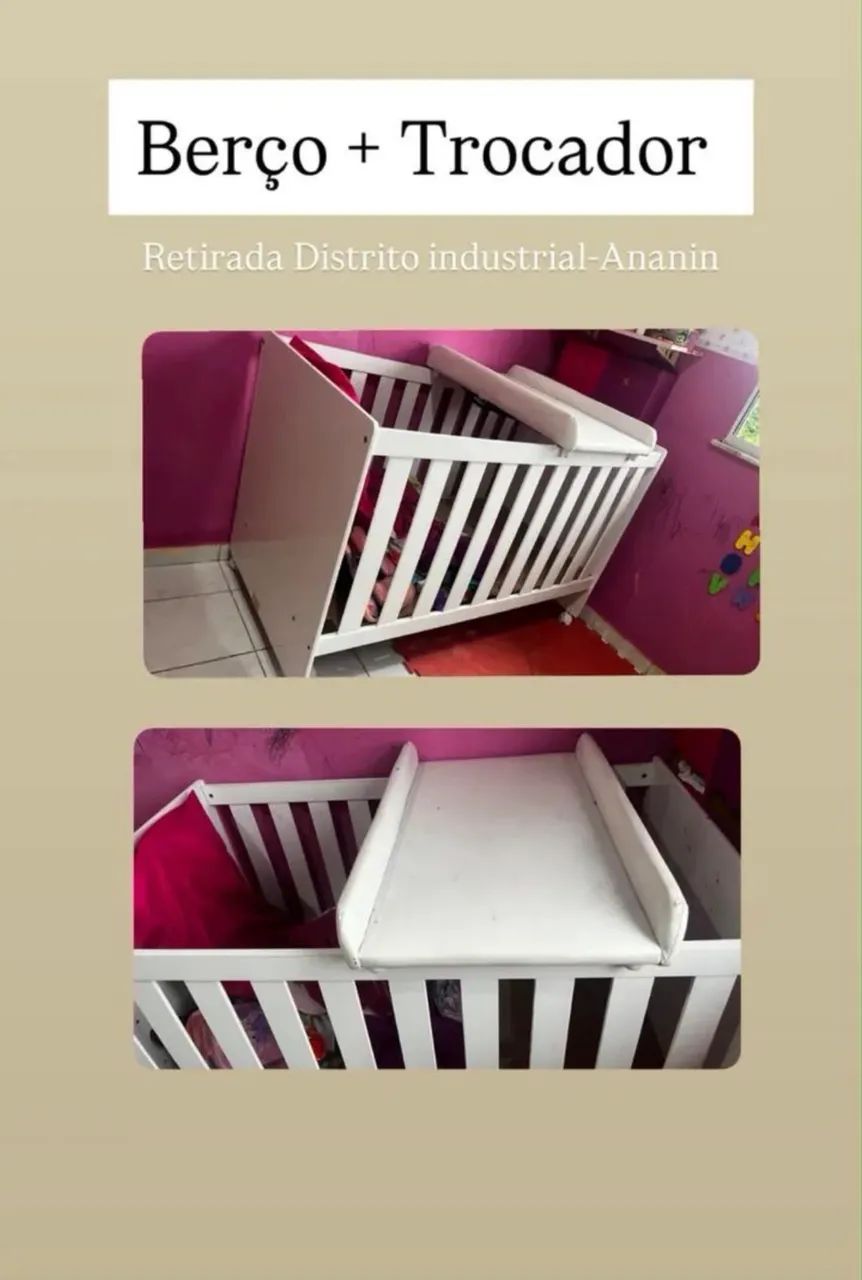 Berço e Trocador Agora Barato  - Foto 3