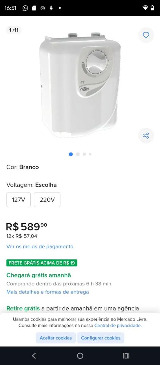 Aquecedor de pia/lavatório  - Foto 2