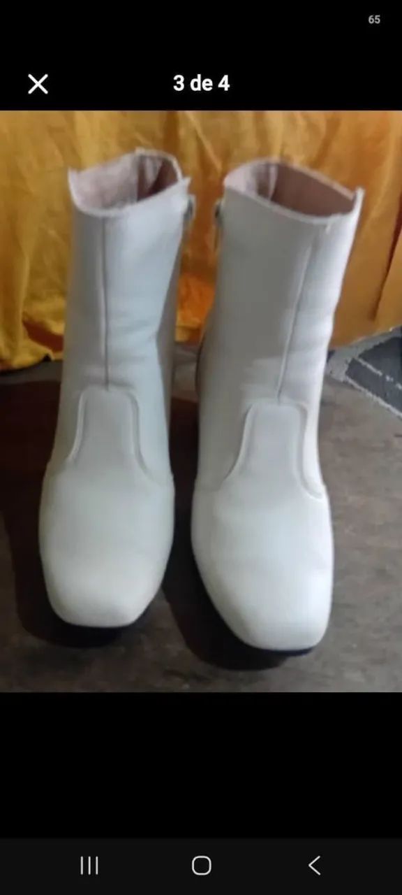 Bota de salto médio cano médio. - Foto 3