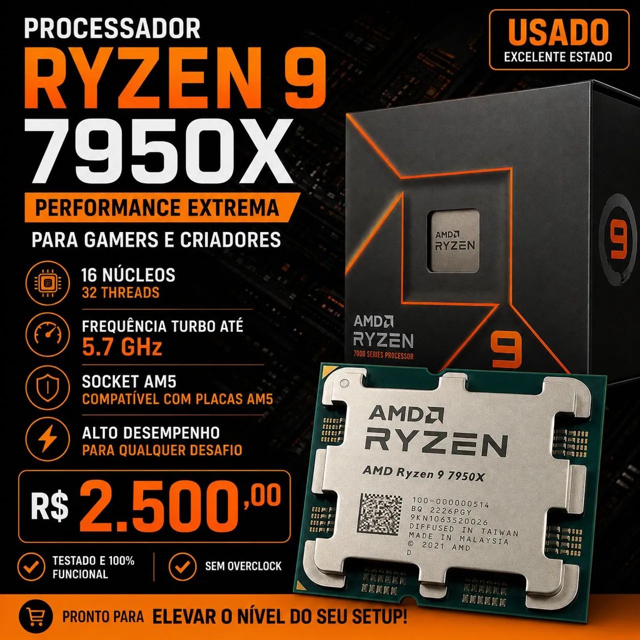 Processador Ryzen 9 7950X
