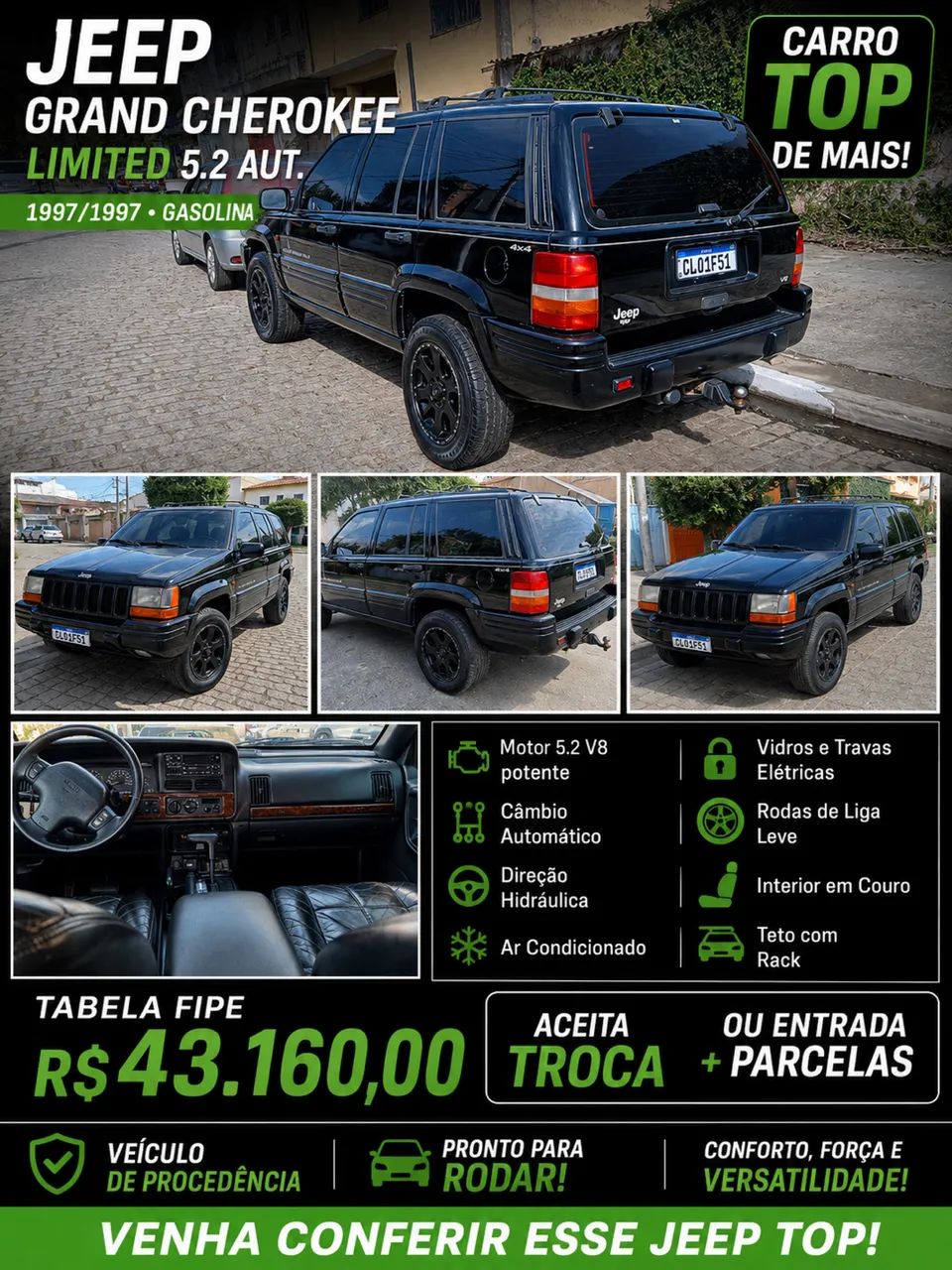 Jeep Grand Cherokee Limited 5.2 Aut. 1997