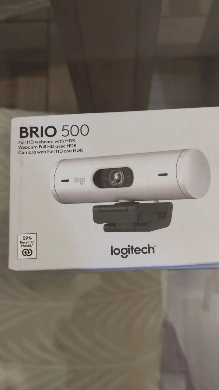 Webcam Logitech Brio 500 1080p Branca - Foto 3