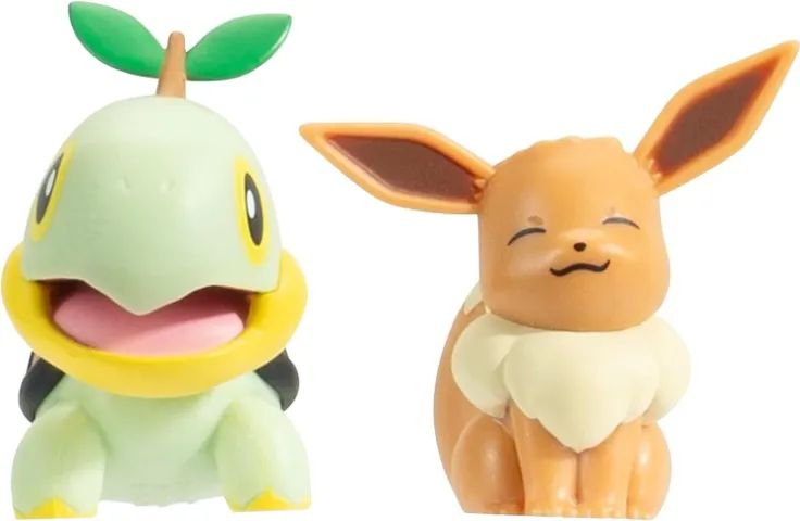 Pokémon Ambiente De Floresta Outonal Eevee E Turtwig Jazwares   - Foto 3