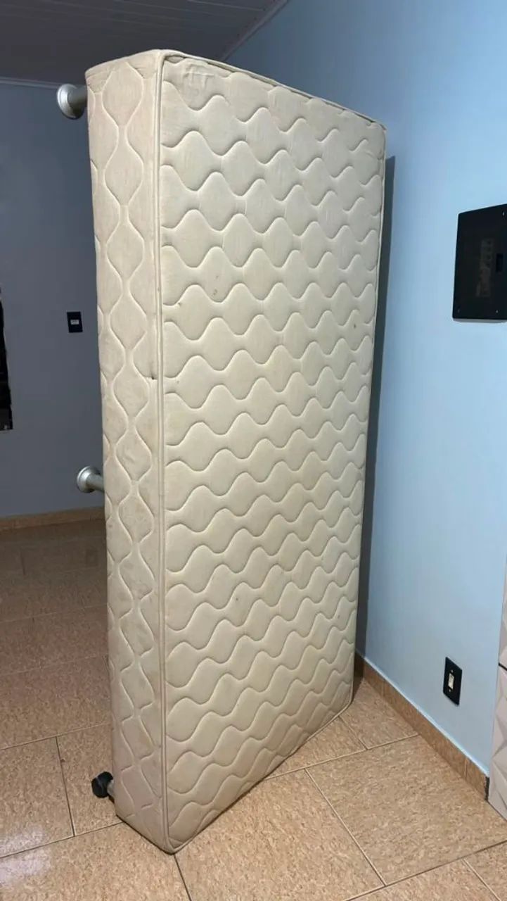 Conjunto de cama box e colchão de solteiro  - Foto 4
