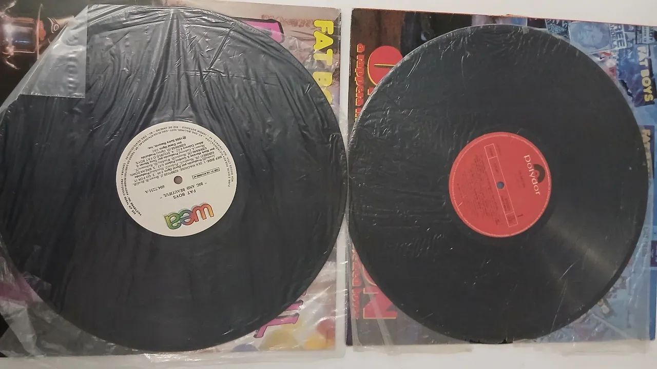 2 lps fat boys "big and beautiful " e "on and on" usados.  - Foto 3