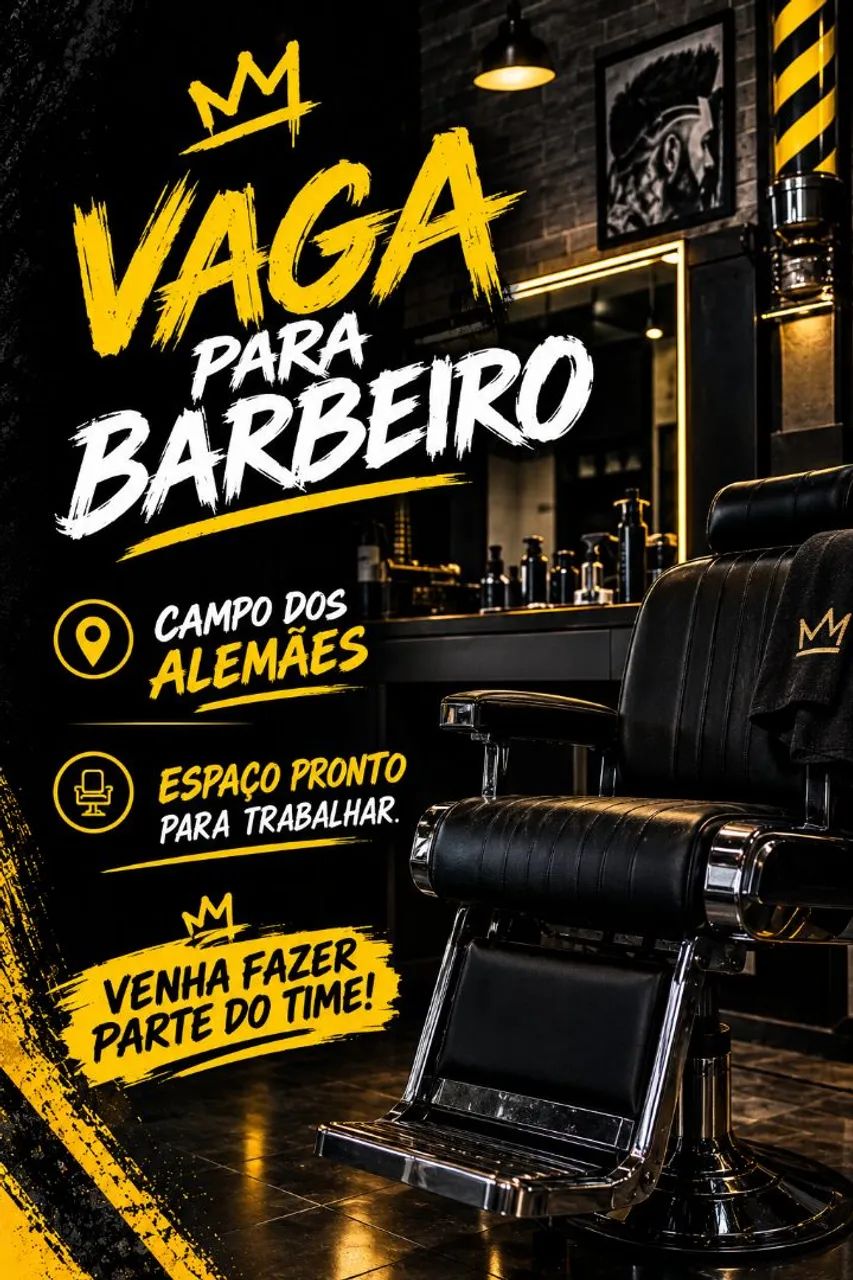 VAGA PARA BARBEIRO 