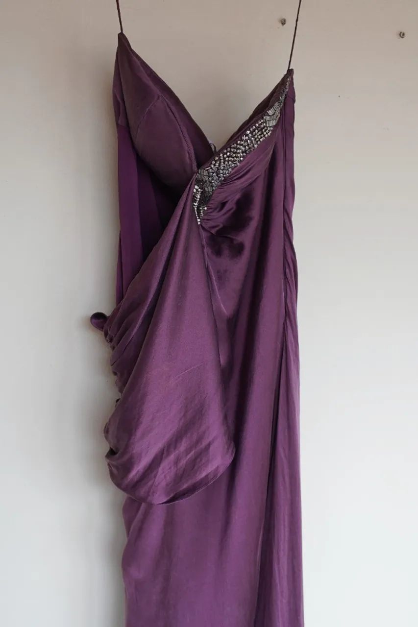 vestido longo de festa carlos miele 100% seda