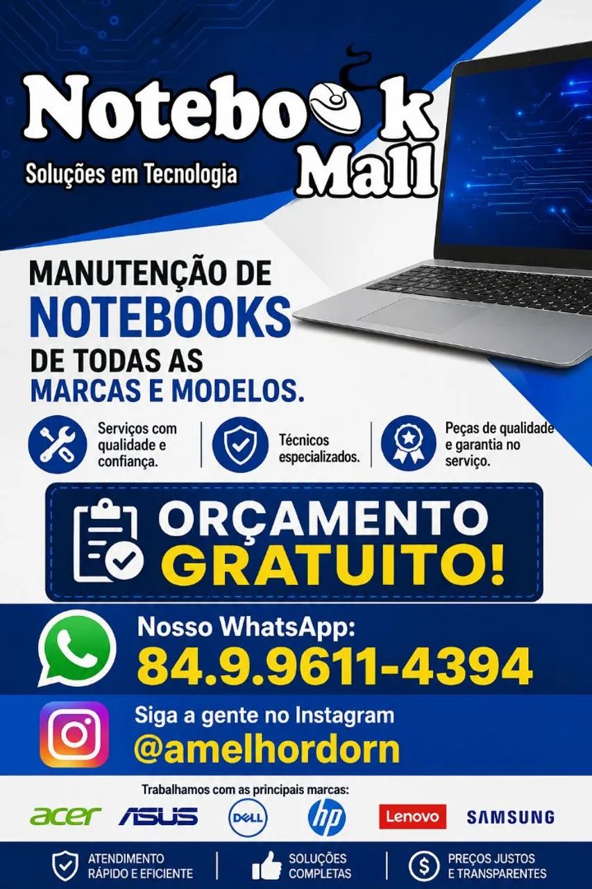 Manutenção de Notebooks 